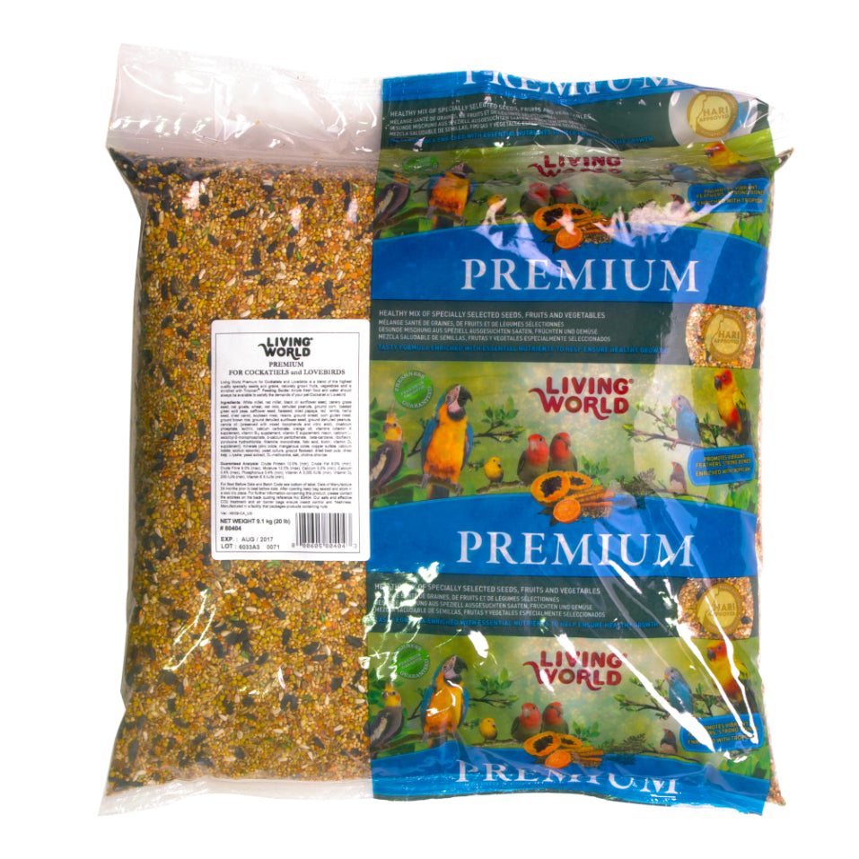 Living World - Mélange de Graines Premium - Nourriture pour Calopsittes et Inséparables