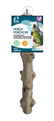 *HARI Perchoir en Bois de Caféier M/L Perroquets