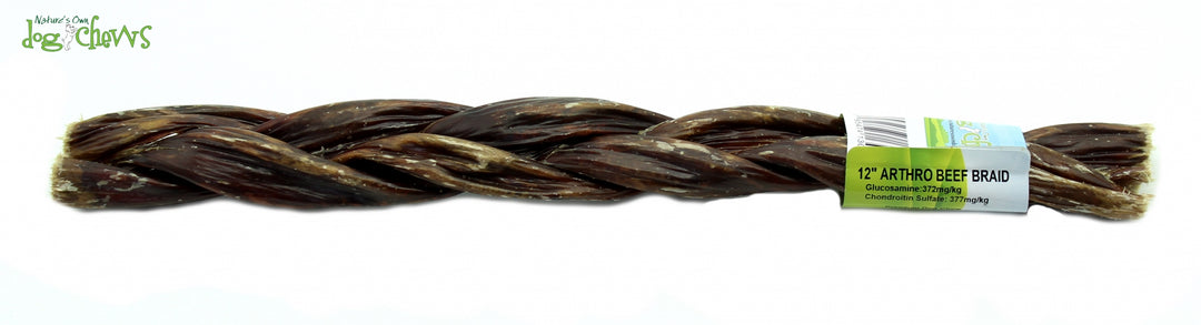Nature's Own - Oesophage de Boeuf Tressé 12” - Gâteries Naturelles pour Chiens