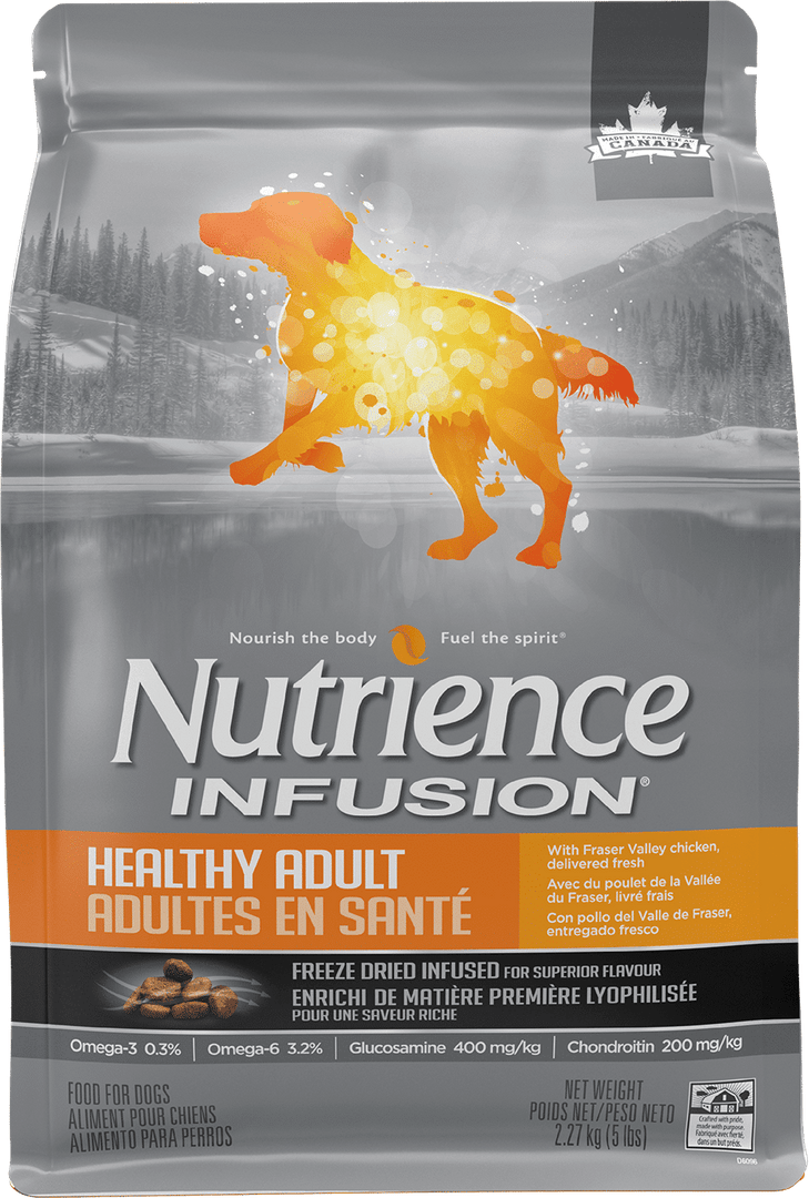Nutrience Infusion - Chiens Adultes Poulet de la Vallée du Fraser avec Infusion de Foie Lyophilisée  - Nourriture Sèche pour Chiens