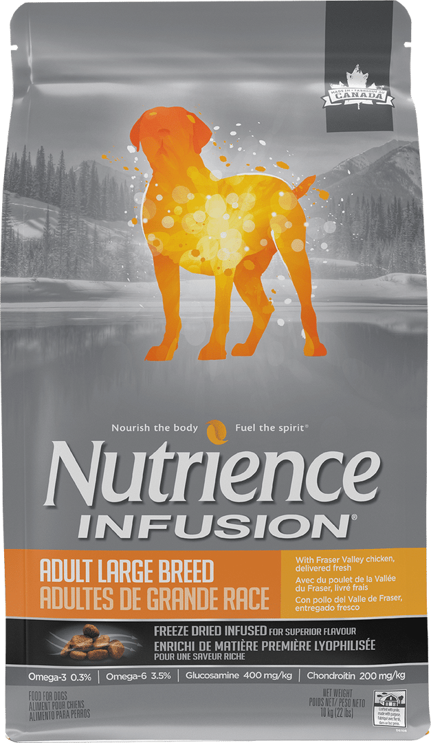 Nutrience Infusion - Poulet de la Vallée du Fraser - Nourriture Sèche avec Infusion de Foie Lyophilisée pour Chiens Adultes de Grandes Races