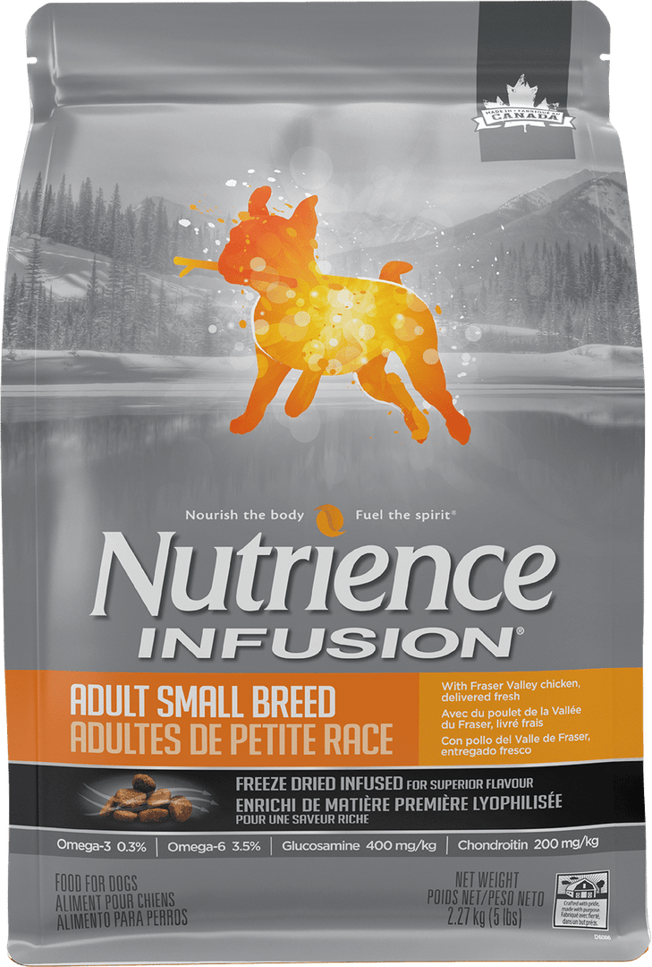 Nutrience Infusion - Chien Petite Race Poulet de la Vallée du Fraser avec Infusion de Foie Lyophilisée  - Nourriture Sèche pour Chiens