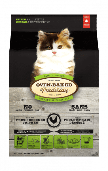 Oven-Baked Tradition - Chaton Poulet Frais Désossé - Nourriture Sèche pour Chats