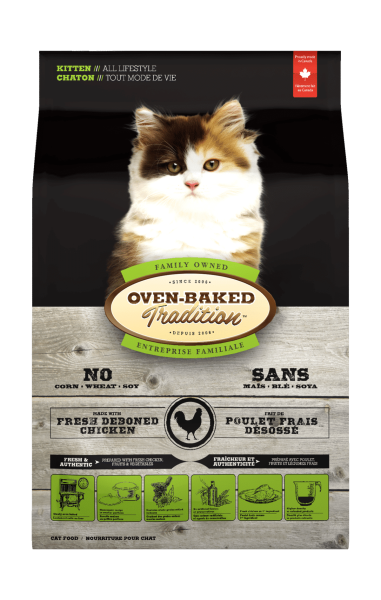 Oven-Baked Tradition - Poulet Frais Désossé - Nourriture Sèche pour Chatons