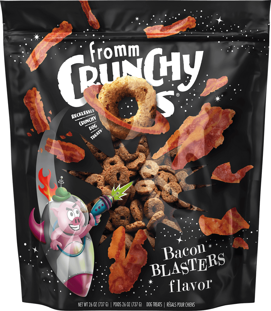 Fromm Crunchy O's - Bacon Blasters - Gâteries Croquantes pour Chiens