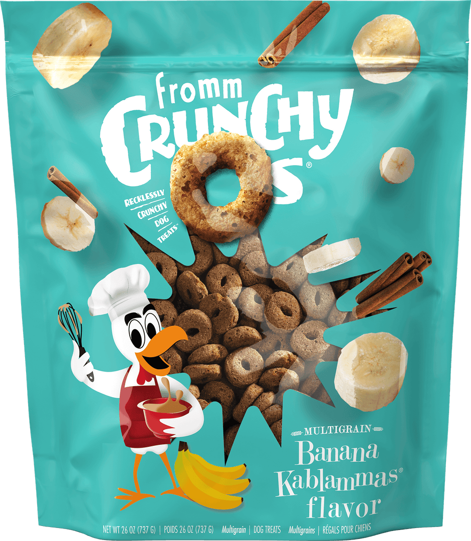 Fromm Crunchy O's - Pumpkin Kran Pow - Gâteries Croquantes Sans Grains pour Chiens