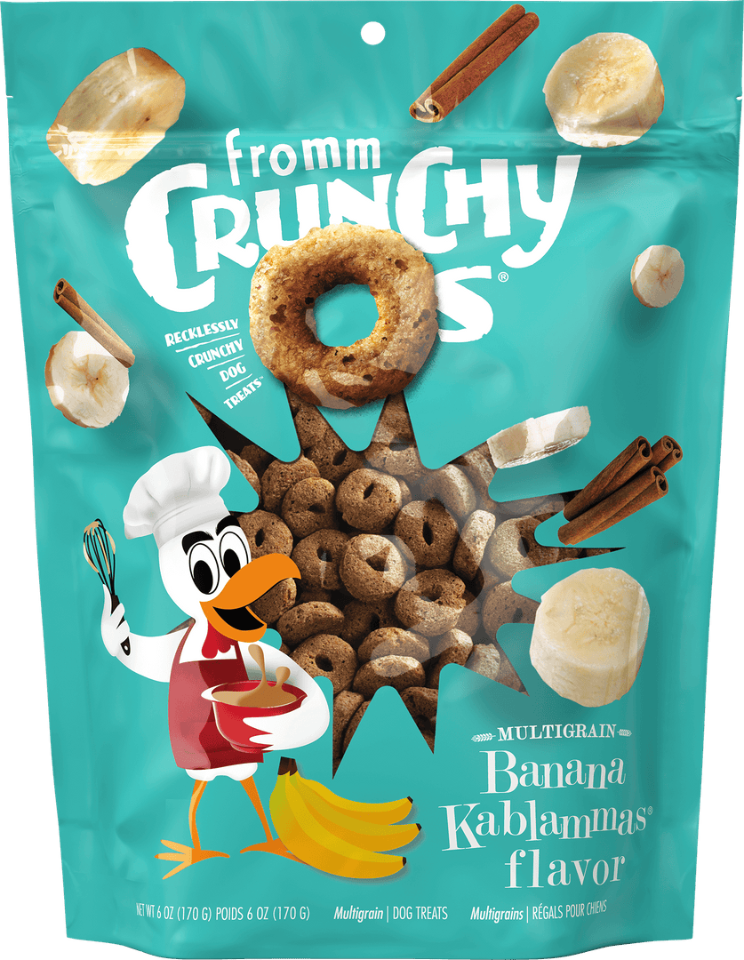 Fromm Crunchy O's - Blueberry Blasts - Gâteries Croquantes Sans Grains pour Chiens