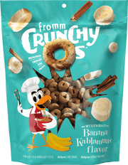 Fromm Crunchy O's - Banana Kablammas - Gâteries Croquantes Multigrains pour Chiens