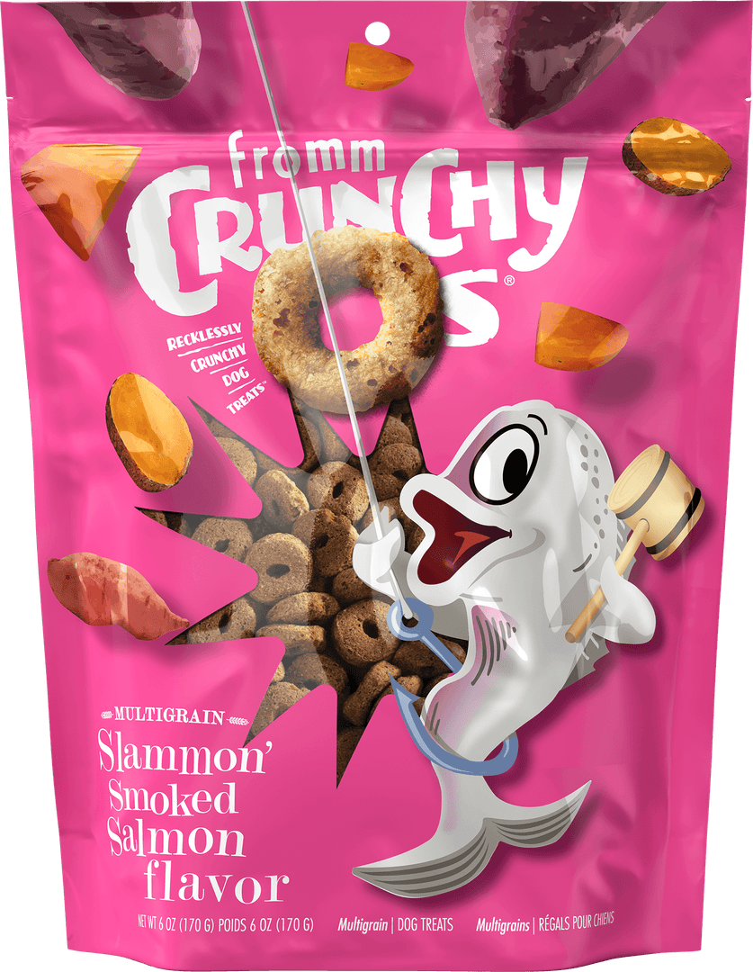 Fromm Crunchy O's - Smokin' CheesePlosions - Gâteries Croquantes Sans Grains pour Chiens