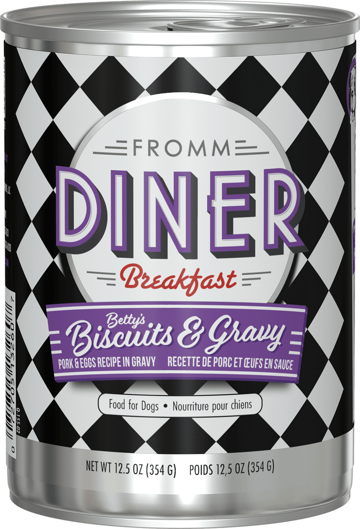 Fromm Diner Breakfast - Chien Porc & Oeufs en Sauce - Nourriture Humide pour Chiens