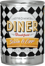 Voir l’image dans la galerie, Fromm Diner Breakfast - Chien Steak et Oeufs en Sauce - Nourriture Humide pour Chiens