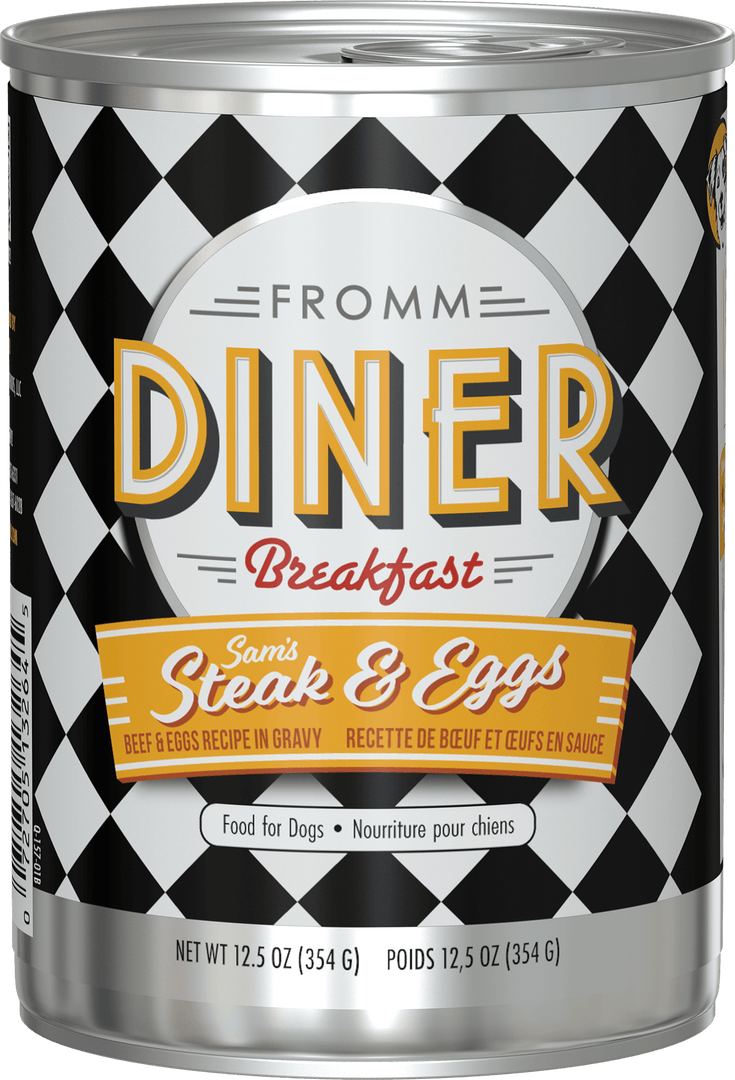Fromm Diner Breakfast - Chien Steak et Oeufs en Sauce - Nourriture Humide pour Chiens