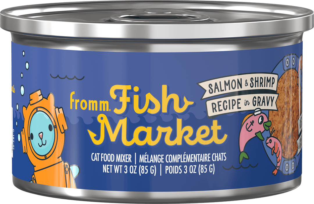 Fromm Fish Market - Saumon et Crevette en Sauce - Complément Alimentaire pour Nourriture pour Chats