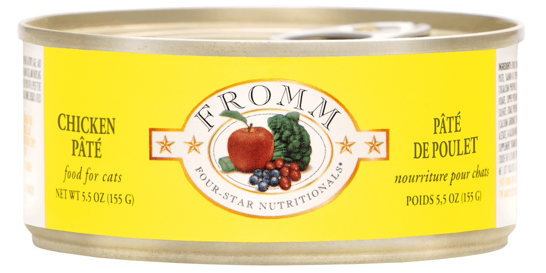 Fromm Four-Star - Chat Adulte Pâté de Poulet, Canard et Saumon - Nourriture Humide pour Chats