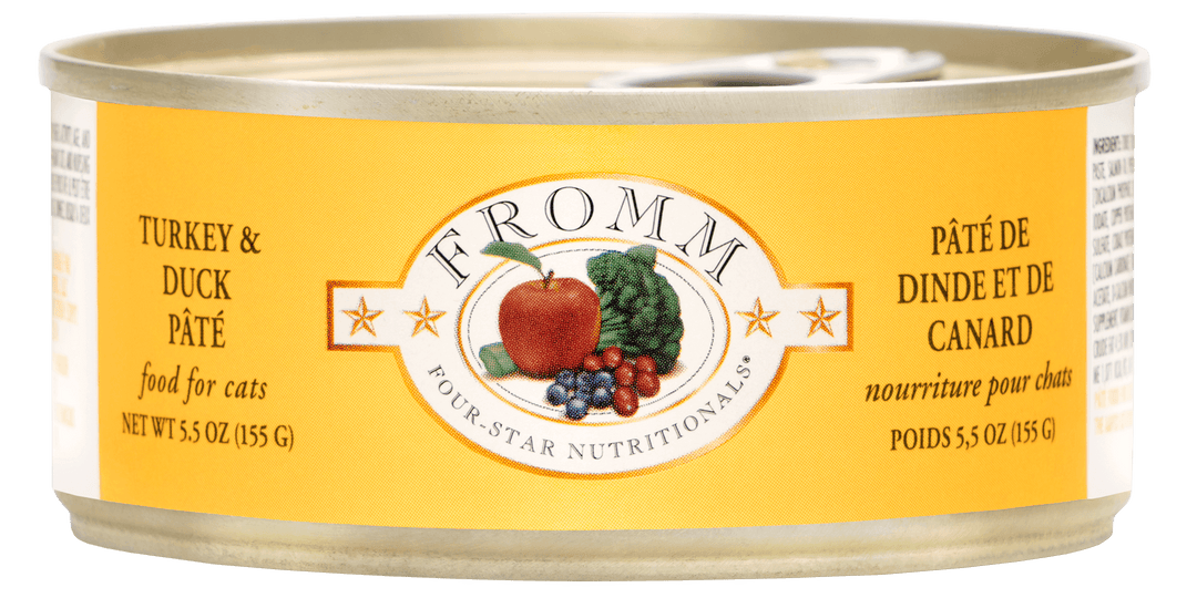 Fromm Four-Star - Chat Adulte Pâté de Dinde et Citrouille - Nourriture Humide pour Chats
