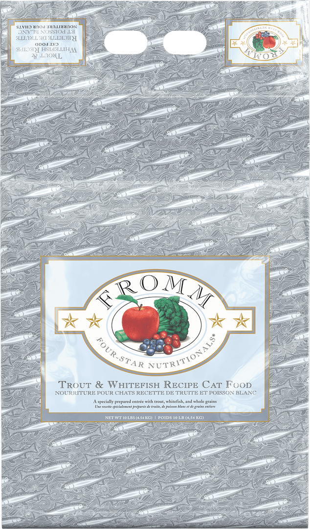 Fromm Four-Star - Chat Truite et Poisson Blanc - Nourriture Sèche pour Chats