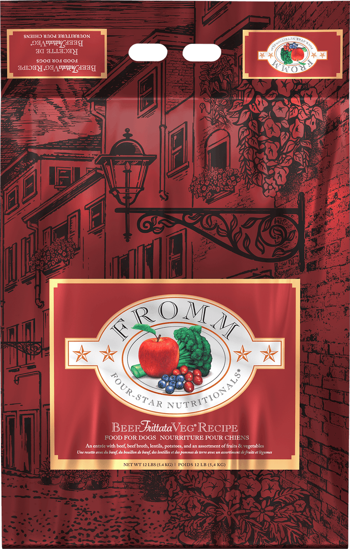 Fromm Four-Star - Chien Boeuf Frittata Veg - Nourriture Sèche Sans Grains pour Chiens