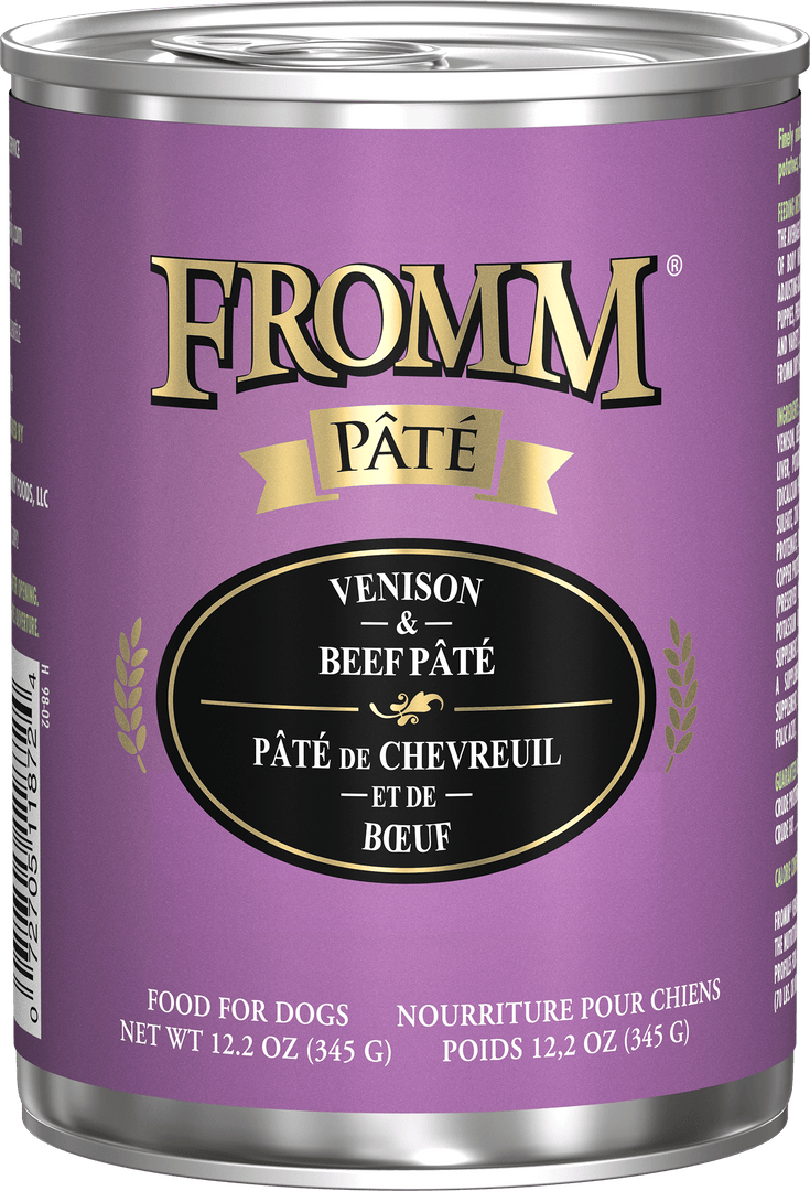 Fromm Gold - Chien Pâté de Chevreuil et Lentilles - Nourriture Humide Sans Grains pour Chiens