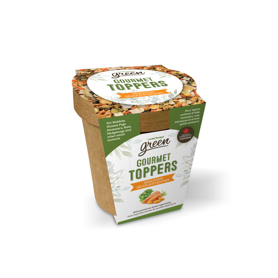 LW GREEN Gâteries Rongeur Gourmet Toppers Délice aux Légumes 145g