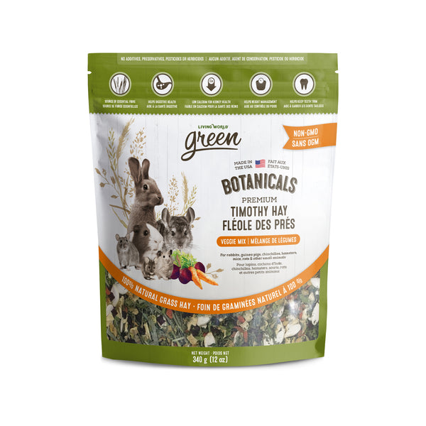 LW GREEN Nourriture Rongeur Fléole des Près Botanicals Légumes 340g