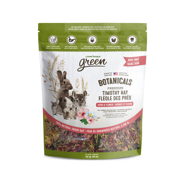LW GREEN Nourriture Rongeur Fléole des Près Botanicals Herbes & Fleurs 1.36kg
