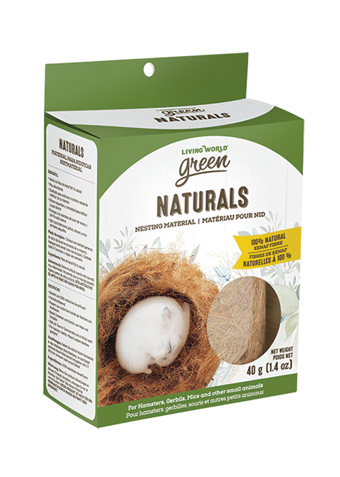 LW GREEN Jouet Rongeur Matériau Nid Kenaf Naturelles