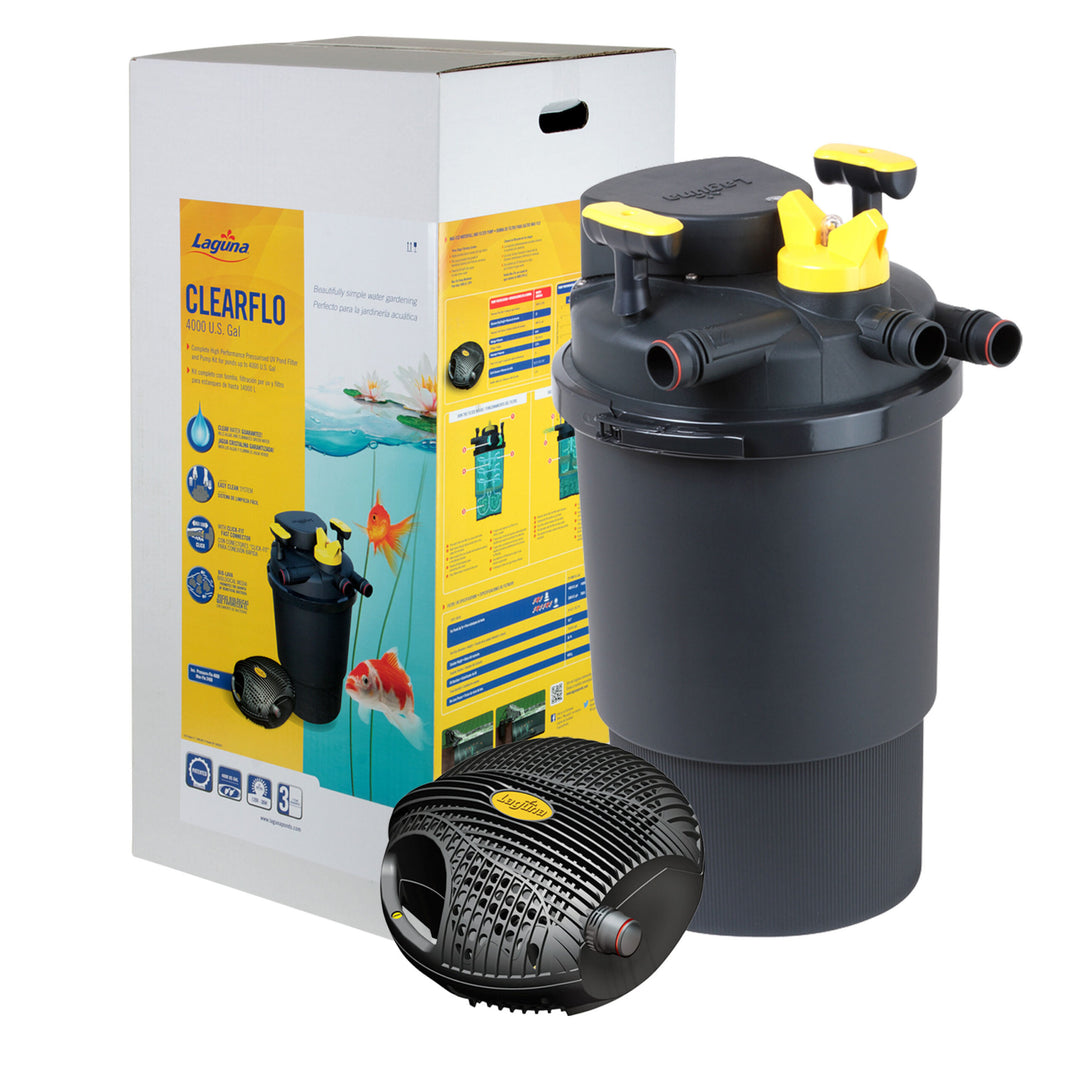 Laguna - Système Complet ClearFlo - Système de Filtration pour Bassins