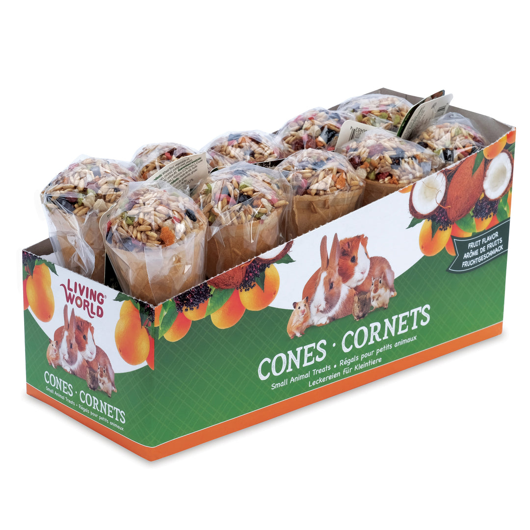 LW Gâteries Rongeur Cornets Fruits 40g