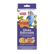 LW Gâteries Bâtonnets Perruches, Saveur Variés 130g x3