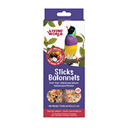 LW Gâteries Bâtonnets Pinsons, Saveur de Fruits 60g x2