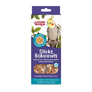 LW Gâteries Bâtonnets Calopsittes, Saveur de Noix 90g x2