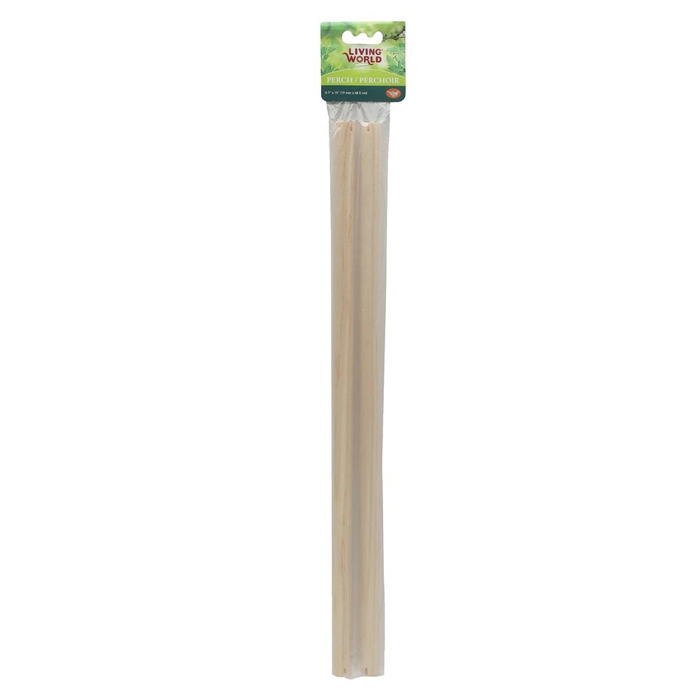 *LW Perchoirs en Bois 19" Larges x2 pour Oiseaux