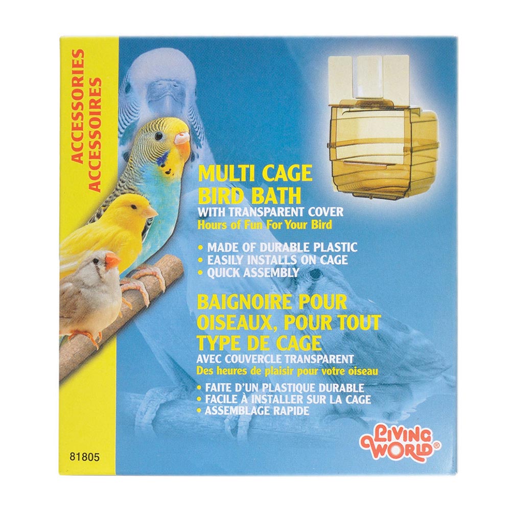 Living World - Baignoire Extérieure Fumée - Baignoire pour Oiseaux
