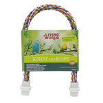 Voir l’image dans la galerie, LW Perchoir Knot-A-Rope en Coton Multicolore 0.6x21&quot; pour Oiseaux
