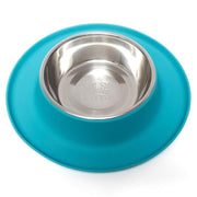 Messy Mutts - Gamelle Simple en Acier Inoxydable avec Base en Silicone - Bol pour Chiens