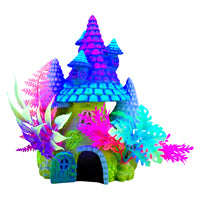 *MARINA iGlo Maison Farfelue avec Plantes 8" pour Aquarium