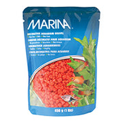 MARINA Gravier Décoratif Orange 450g pour Aquarium