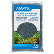 MARINA Gravier Décoratif Noir 2kg pour Aquarium