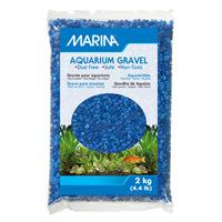 MARINA Gravier Décoratif Bleu Ton sur Ton 2kg pour Aquarium