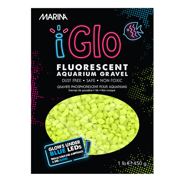 MARINA iGlo Gravier iGlo 450g Jaune pour Aquarium