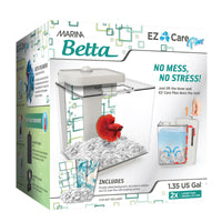 MARINA Betta Aquarium Équipé EZ Care Plus 1.3G Blanc