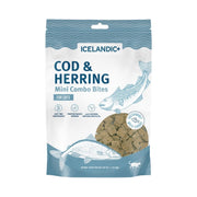Icelandic+ Mini Bouchées de Morue et Hareng - Gâteries Croquantes Sans Grains pour Chats