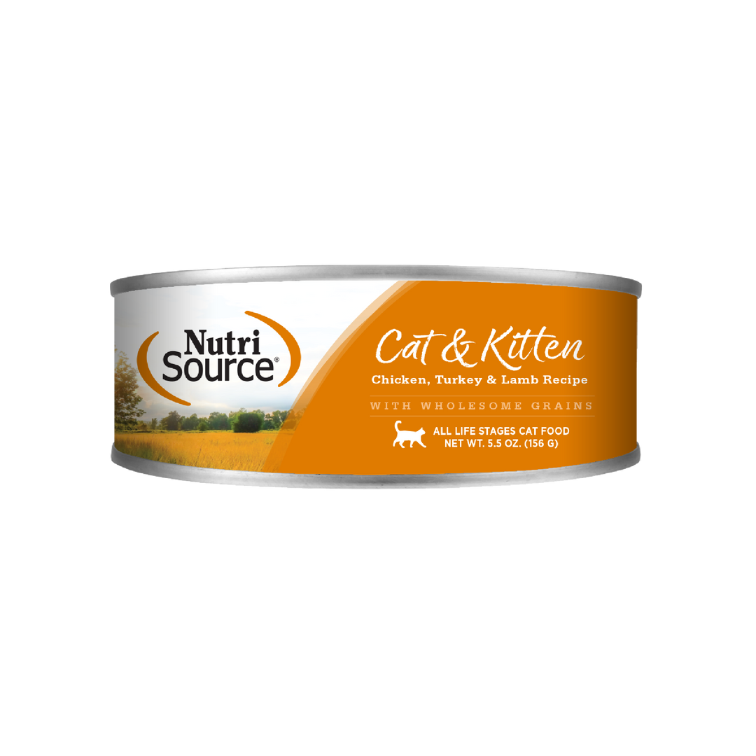 NutriSource - Poulet, Dinde et Agneau - Nourriture Humide en Pâté pour Chats & Chatons