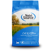 NutriSource - Poulet, Saumon et Foie - Nourriture Sèche avec Grains Entiers pour Chats & Chatons
