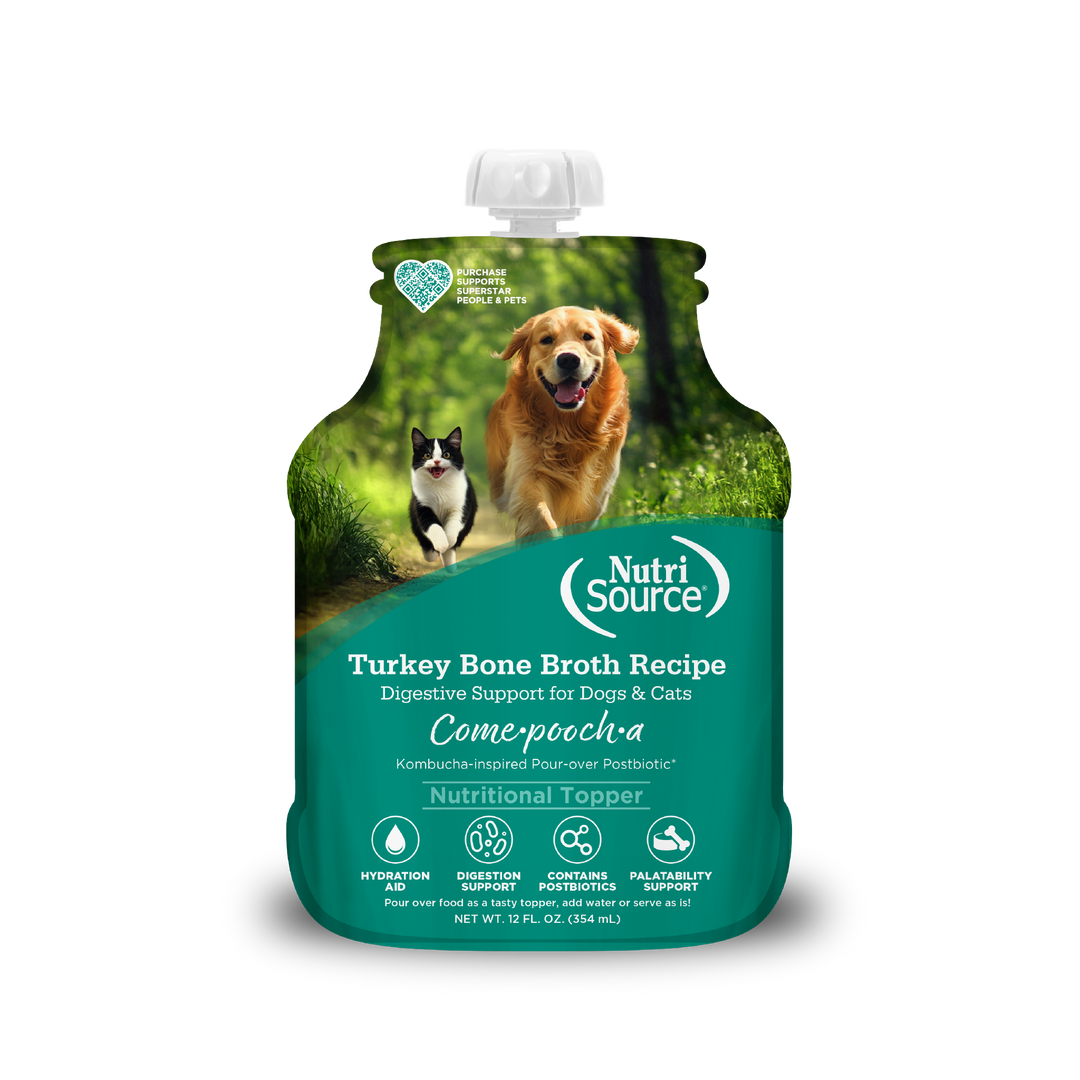 NutriSource Come-Pooch-A - Chien Dinde en Bouillon - Garniture pour Chiens en Pochette