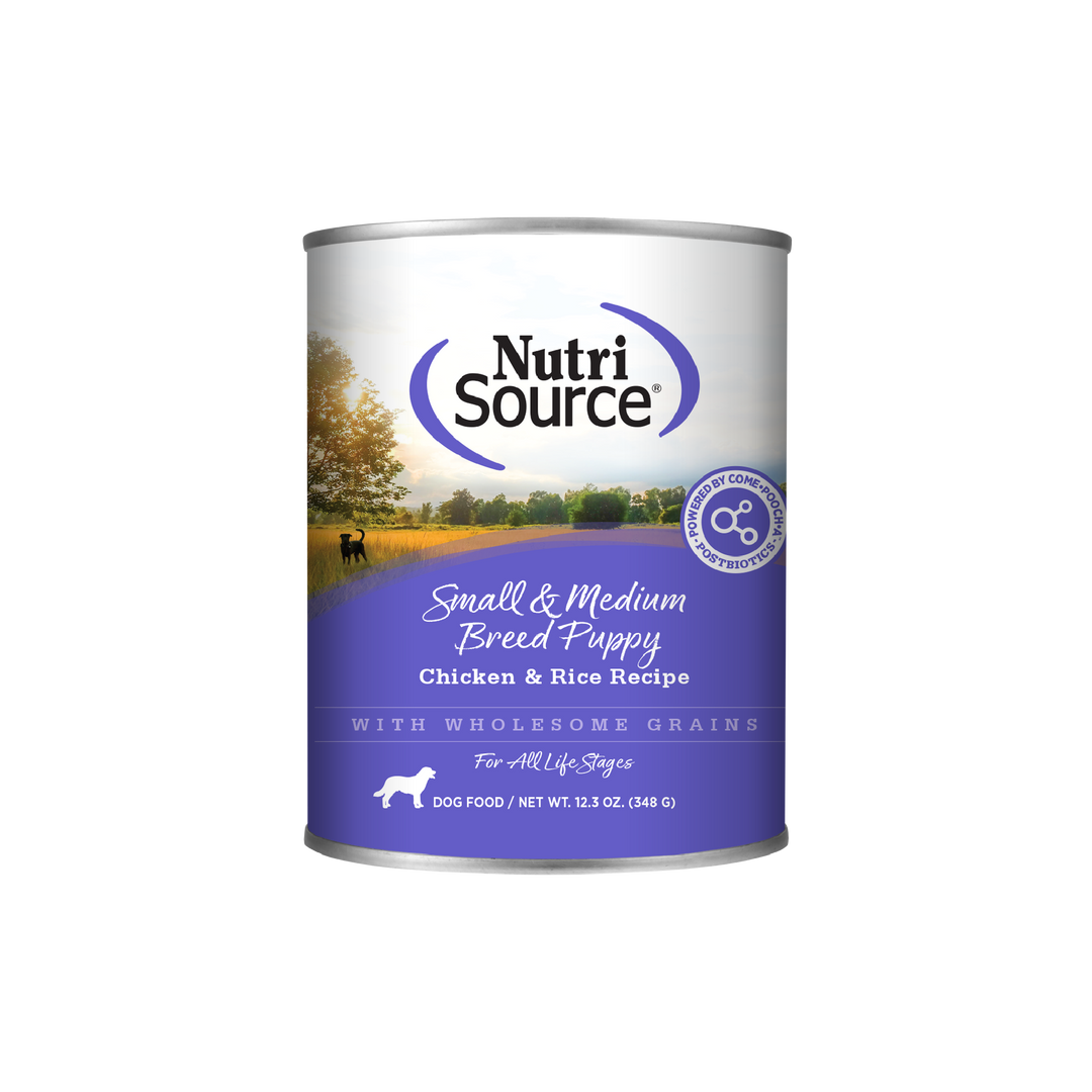 NutriSource - Pâté Poulet et Riz - Nourriture Humide pour Chiots de Petites et Moyennes Races