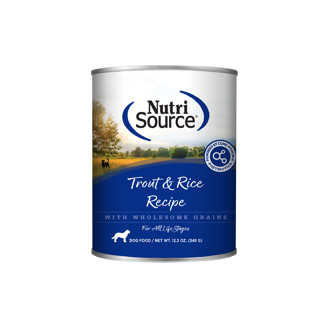 NutriSource - Truite et Riz - Nourriture Humide en Pâté pour Chiens