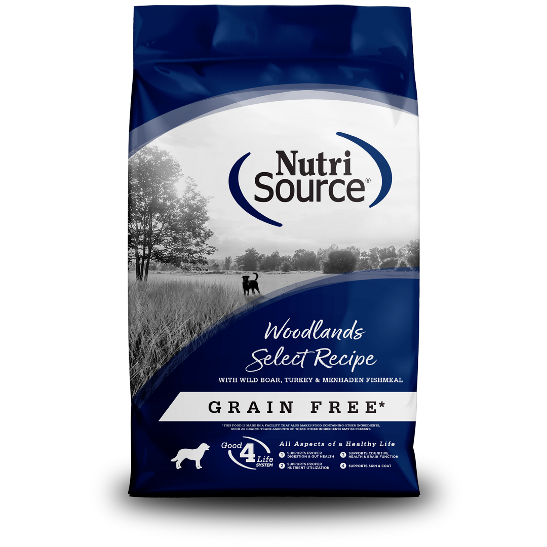 NutriSource - Chien Sanglier et Dinde - Nourriture Sèche Sans Grains pour Chiens