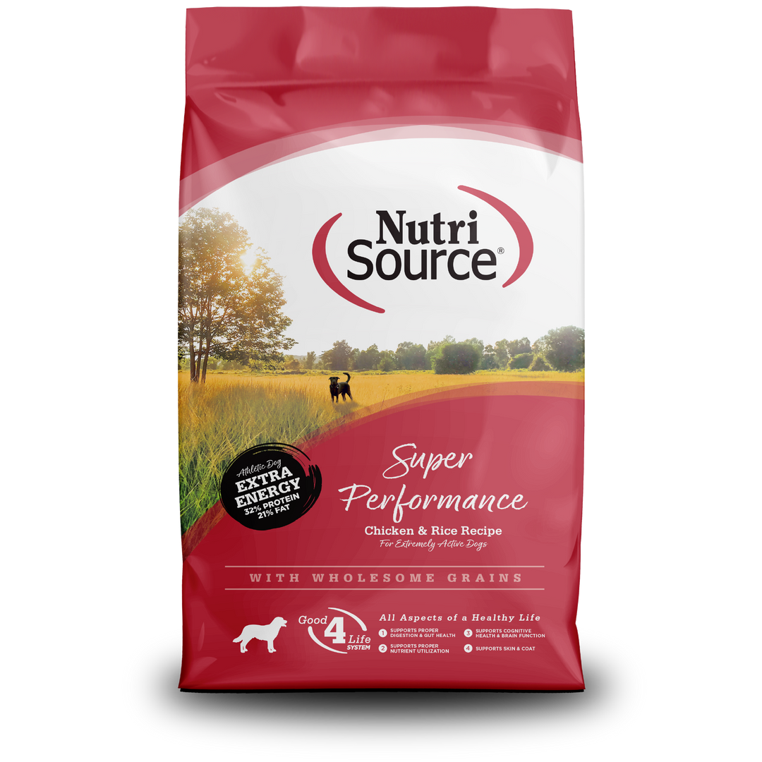 NutriSource - Chien Super Performance Poulet et Riz - Nourriture Sèche pour Chiens