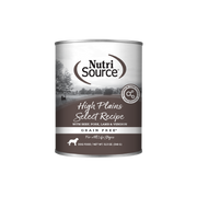 NutriSource Sans Grains - High Plains Select - Boeuf, Porc, Agneau et Venaison - Nourriture Humide en Pâté pour Chiens